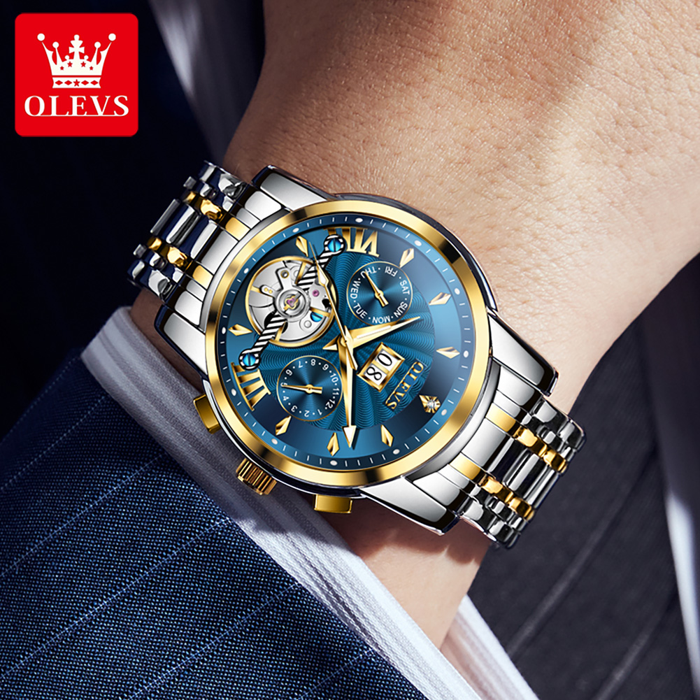 OLEVS メンズ腕時計高級ファッションファインスチールスト - Luxury Watch Men のレビューと価格