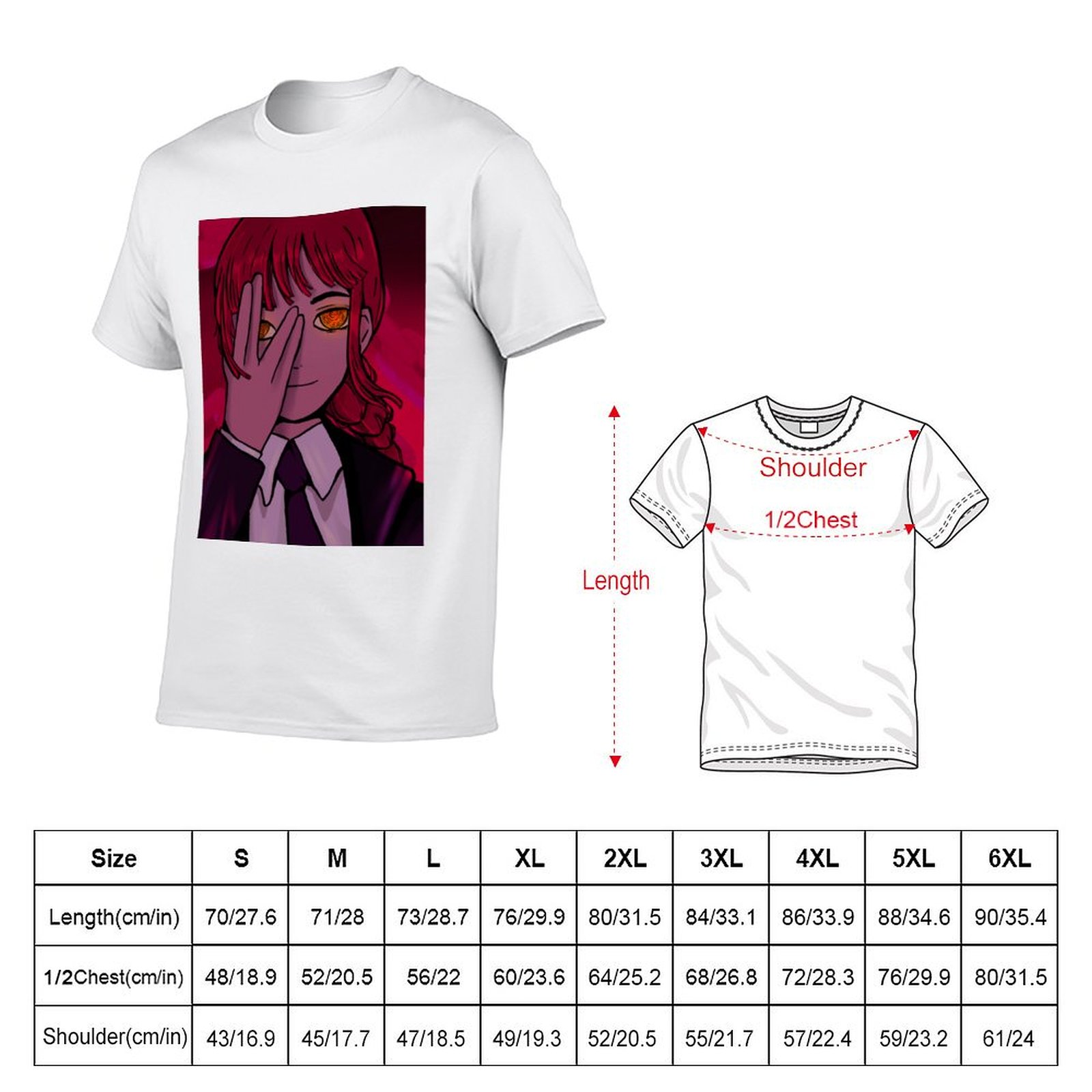 マキマは男性用のTシャツ、綿の面白い男性用Tシャツ、高級男性 - Luxury Watch China のレビューと価格
