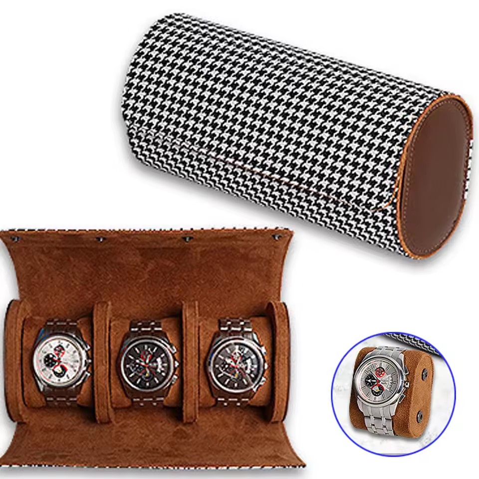ウォッチロールトラベルケース-1/2/3スロットウォッチ収納 - Luxury Watch Travel Case のレビューと価格